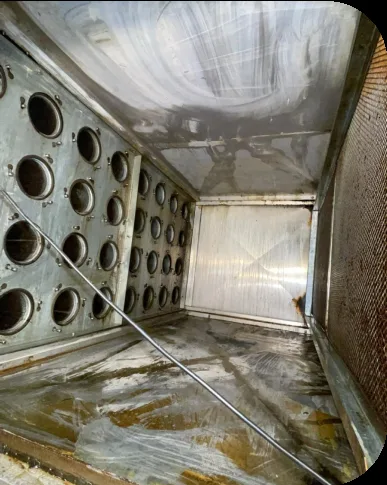 RVS afzuigplenum na reiniging door All Ventilatie